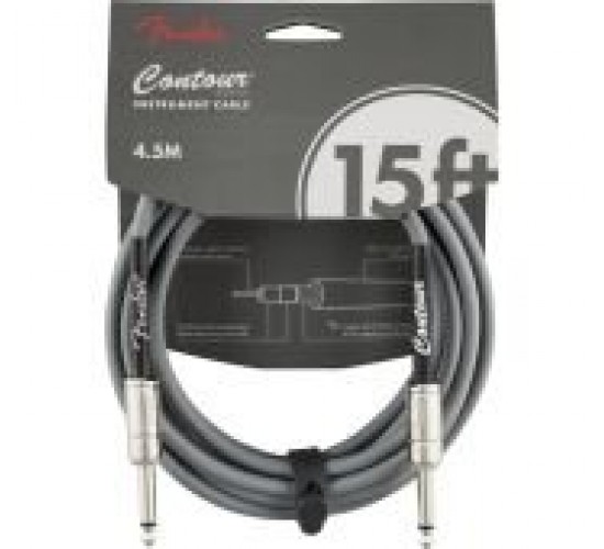 Fender 15' Contour Instrument Cable Inca Silver Инструментальный кабель, 4,5 метра