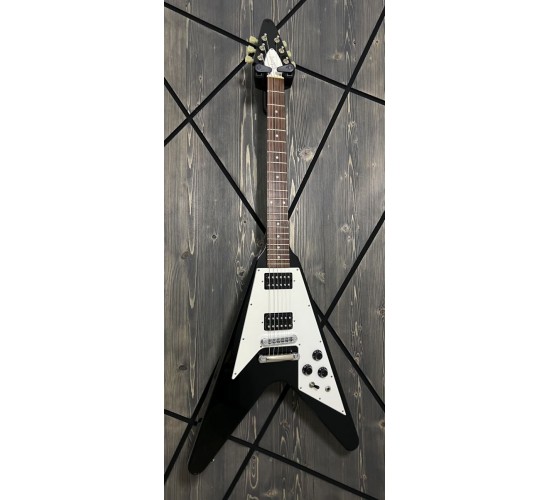 Gibson Flying V 67 Reissue электрогитара, цвет черный США 1996 USED