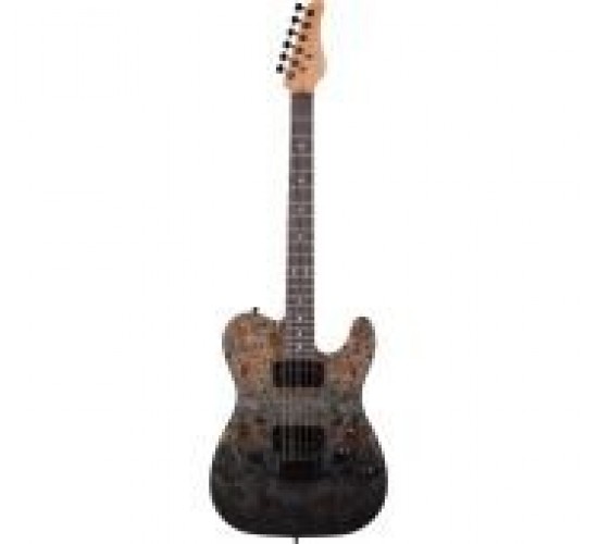 Schecter PT Standard BFBB электрогитара, цвет Black Fade Burst Burl