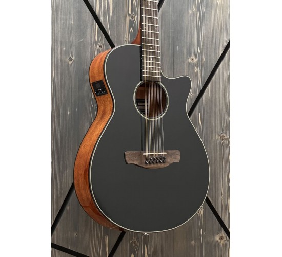 Ibanez AEG5012-BKH 12-ти струнная электроакустическая гитара, цвет черный USED