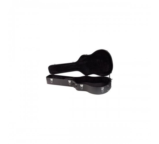 Rockcase RC10611 B/SB фигурный кейс для 12-струнной акустической гитары, деревянная основа, черный