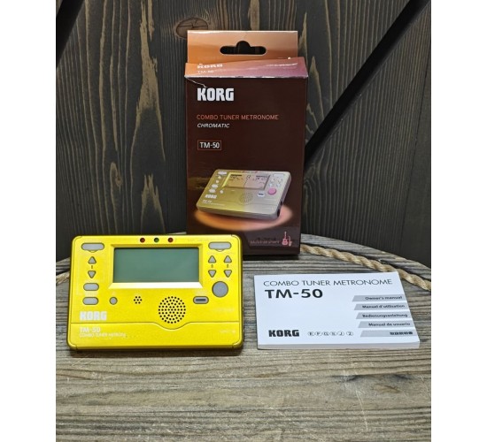 Korg TM-50-GD хроматический тюнер, цвет золотой USED