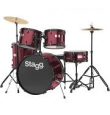 Stagg TIM122WR акустическая барабанная установка, цвет красное вино