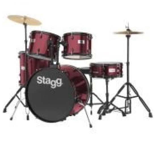 Stagg TIM122WR акустическая барабанная установка, цвет красное вино