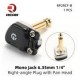 Rean RP2RCF-B кабельный разъем Jack 6.3мм TS (моно) штекер, угловой, металический черненый корпус