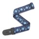 Planet Waves T20W1418 гитарный ремень Monterey Blue, 50мм, ткань, кожаные наконечники
