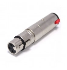 Nordfolk NCA5125 переходник XLR female  6.3 мм stereo Jack (TRS) female, металл