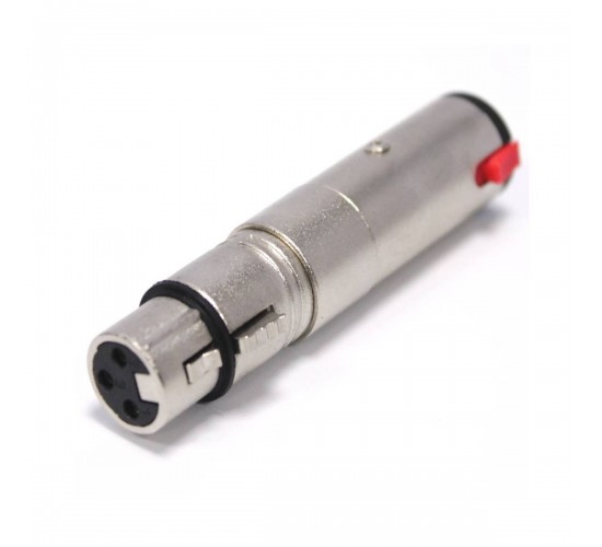 Nordfolk NCA5125 переходник XLR female  6.3 мм stereo Jack (TRS) female, металл