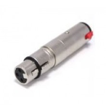 Nordfolk NCA5125 переходник XLR female  6.3 мм stereo Jack (TRS) female, металл