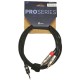 Nordfolk NYC PRO R/1.5M аудиокабель Minijack stereo - 2 x RCA, REAN, 1.5 м