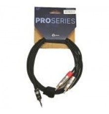 Nordfolk NYC PRO R/1.5M аудиокабель Minijack stereo - 2 x RCA, REAN, 1.5 м