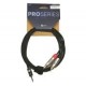 Nordfolk NYC PRO R/1.5M аудиокабель Minijack stereo - 2 x RCA, REAN, 1.5 м