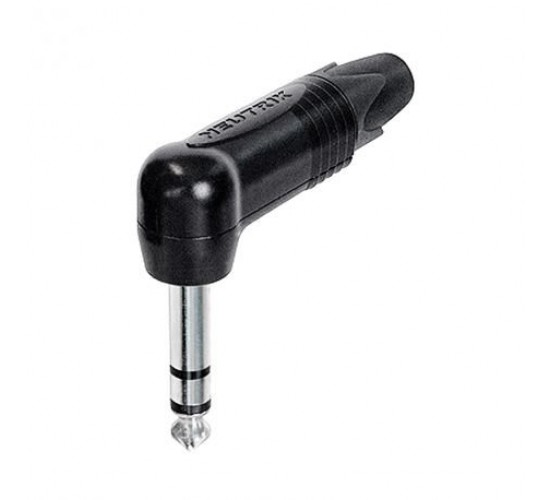 Neutrik NP3RX-BAG кабельный разъем Jack 6,3мм TRS (стерео) штекер угловой, черненый корпус
