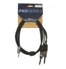 Nordfolk NYC PRO J/1.5M аудиокабель 3.5 мм stereo - 2 x 6,3 мм mono, разъемы REAN, 1.5 м