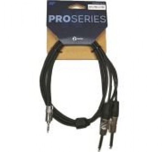 Nordfolk NYC PRO J/1.5M аудиокабель 3.5 мм stereo - 2 x 6,3 мм mono, разъемы REAN, 1.5 м