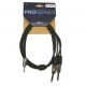 Nordfolk NYC PRO J/1.5M аудиокабель 3.5 мм stereo - 2 x 6,3 мм mono, разъемы REAN, 1.5 м