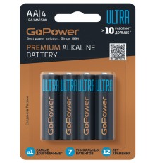 GoPower 00-00026394 Ultra Элемент питания LR6 AA Alkaline 1.5В, 1 шт