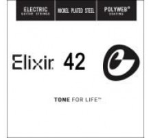 Elixir 13142 POLYWEB Отдельная струна для электрогитары, бронза 80/20, .042