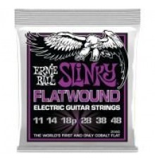 Ernie Ball 2590 струны для электрогитары Power Slinky Flatwound (11-48)