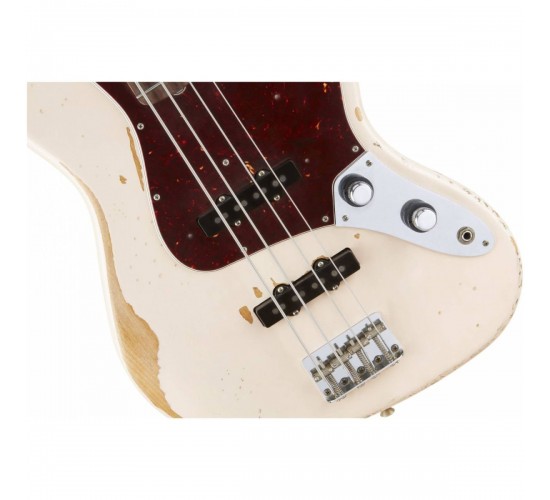 Fender Flea Jazz Bass Roadworn RW Shell Pink бас гитара, именная модель Фли