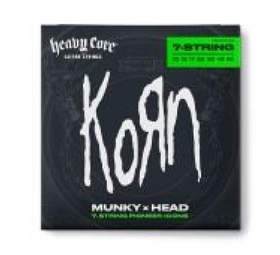 Dunlop KRHCN1065-7 Korn струны для 7-струнной электрогитары, никель, Heavy Core, 10-65
