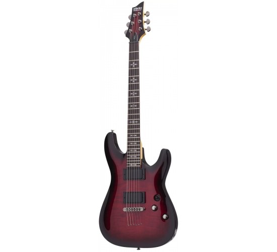 Schecter Demon-6 CRB электрогитара, цвет Crimson Red Burst