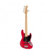 Fender Hybrid II Jazz Bass V MR 5-ти струнная бас-гитара, цвет Modena Red, Япония