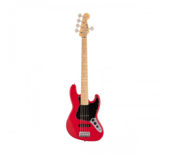 Fender Hybrid II Jazz Bass V MR 5-ти струнная бас-гитара, цвет Modena Red, Япония