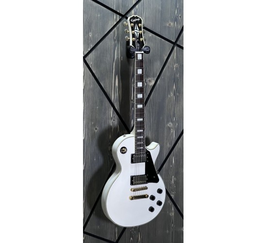 Epiphone Les Paul Custom электрогитара, цвет белый, Корея 2005 USED