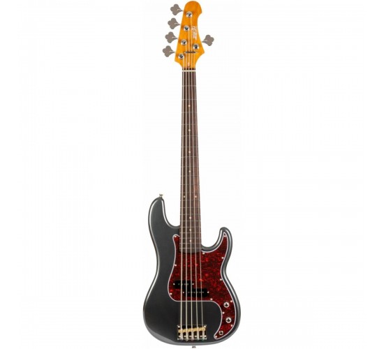 JET JPB-305 CRC 5-ти струнная бас-гитара, Precision Bass, цвет Charcoal (угольно-серый)