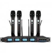 LAudio LS-214-M Беспроводная микрофонная система, 4 ручных передатчика