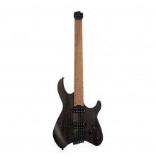Cort Space-G6MS-SGTK Электрогитара безголовая, цвет Trans Black, с чехлом