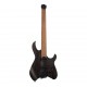 Cort Space-G6MS-SGTK Электрогитара безголовая, цвет Trans Black, с чехлом