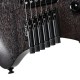 Cort Space-G6MS-SGTK Электрогитара безголовая, цвет Trans Black, с чехлом