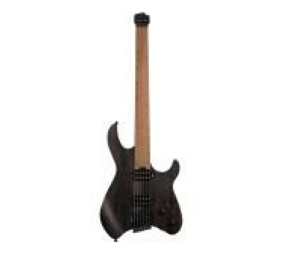 Cort Space-G6MS-SGTK Электрогитара безголовая, цвет Trans Black, с чехлом