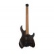 Cort Space-G6MS-SGTK Электрогитара безголовая, цвет Trans Black, с чехлом