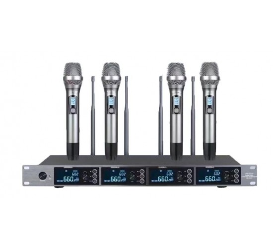 LAudio LS-215-M Беспроводная микрофонная система, 4 ручных передатчика