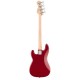 Fender Squier Debut Precision Bass LRL DKR бас-гитара, цвет Dakota Red