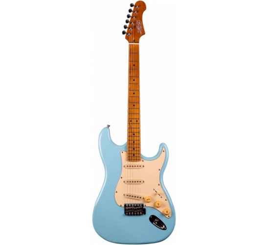 JET JS-300 BL электрогитара, Stratocaster, корпус липа, 22 лада,SSS, tremolo, цвет Sonic blue УЦЕНКА