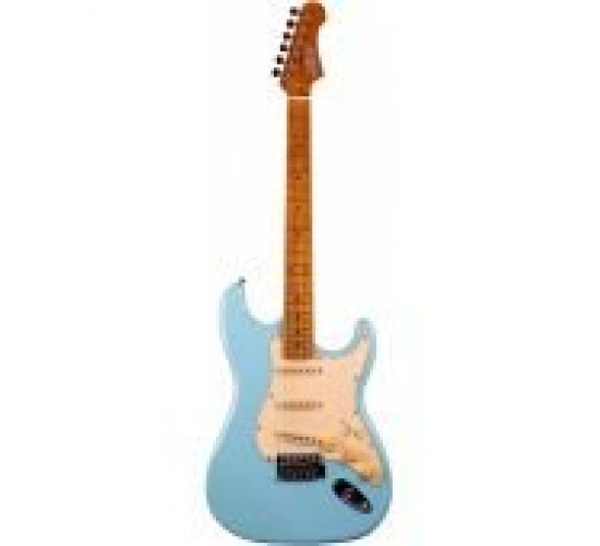 JET JS-300 BL электрогитара, Stratocaster, корпус липа, 22 лада,SSS, tremolo, цвет Sonic blue УЦЕНКА