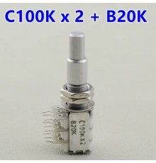 Kaynes двойной потенциометр B20K + C100K x 2