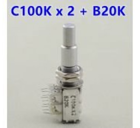 Kaynes двойной потенциометр B20K + C100K x 2