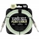 Ernie Ball 6436 кабель инструментальный Flex, прямой - прямой джеки, 3 метра, светится в темноте