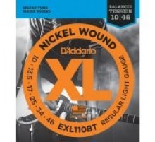 D'Addario EXL110BT Nickel Wound Комплект струн для электрогитары, Regular Light 10-46