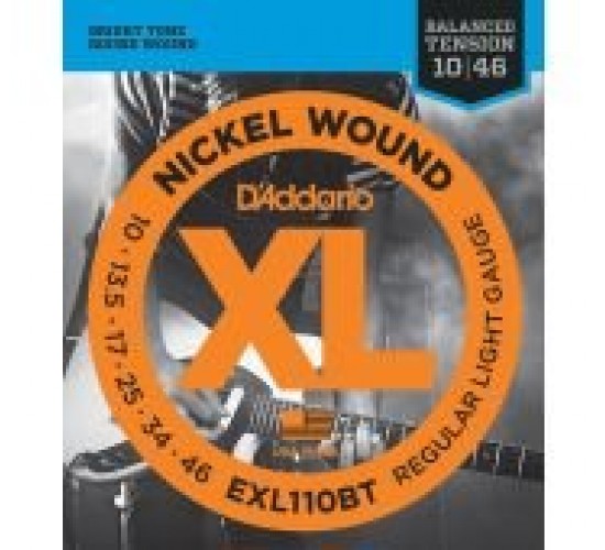 D'Addario EXL110BT Nickel Wound Комплект струн для электрогитары, Regular Light 10-46