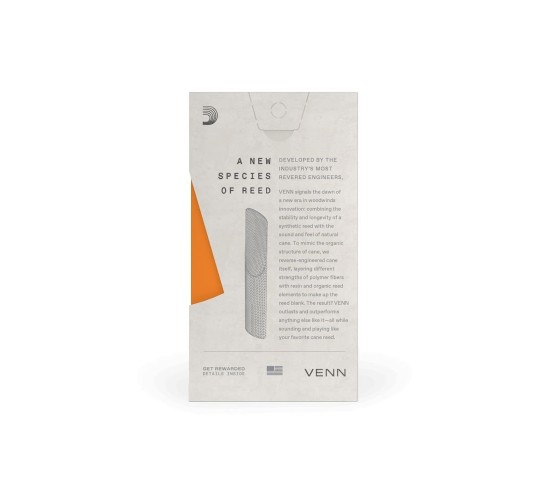 Rico VAS0125G2 VENN Синтетическая трость для саксофона альт, размер 2.5