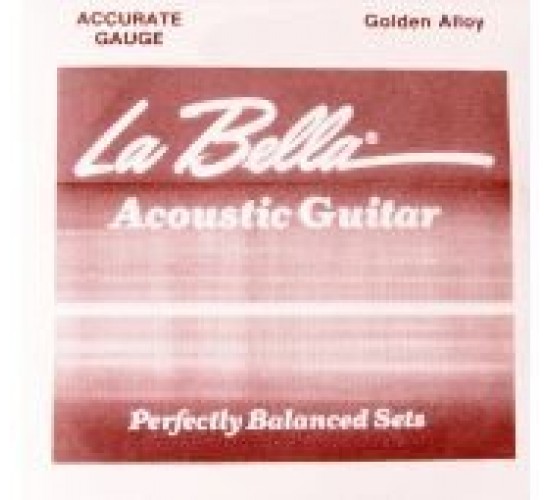 La Bella GW022 Отдельная струна, сталь в бронзовой оплетке, 022