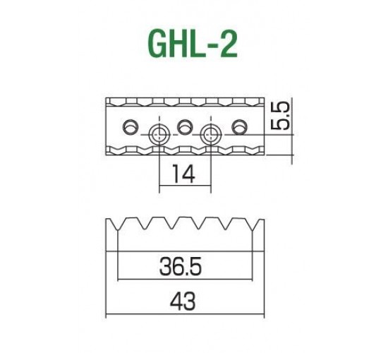Gotoh GHL-2CK топлок 43 мм, cosmo black, крепление саморезами