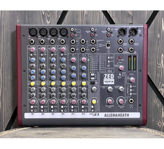 Allen & Heath ZED-10FX микшерный пульт USED
