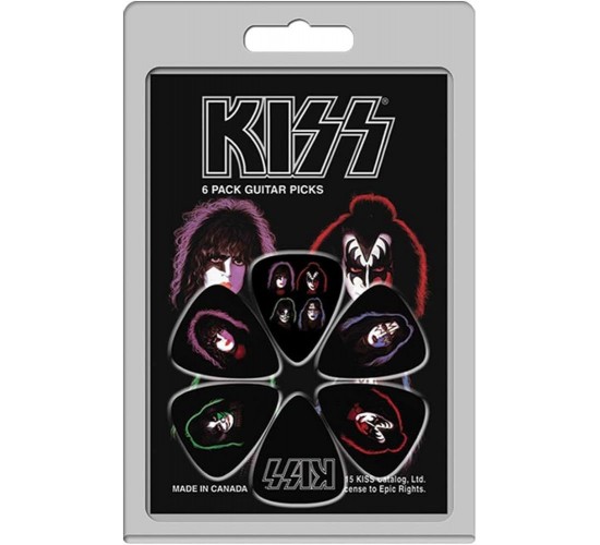 Perri's LP-KISS1 набор медиаторов KISS, 0.71 мм, целлюлоид, 6 штук